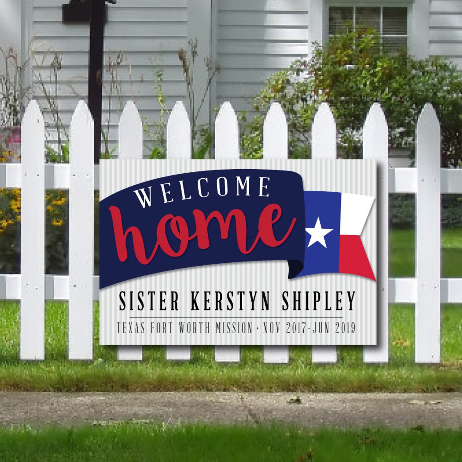 PRINTED Home BANNER 2'x3' With Grommets / LDS Etsy