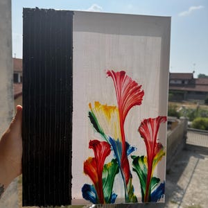 Original modern abstract painting on canvas, "Obstacles and Freedom"