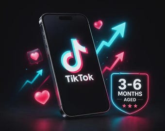 Account TikTok con un'esperienza di 3-6 mesi / Marketing aziendale, Negozio TikTok, Crescita virale