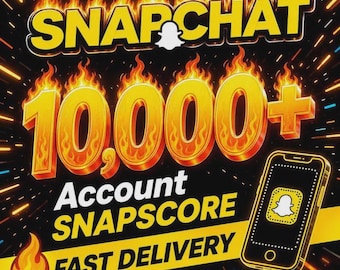 Compte Snapchat 10k+ | Haute Qualité | Livraison rapide