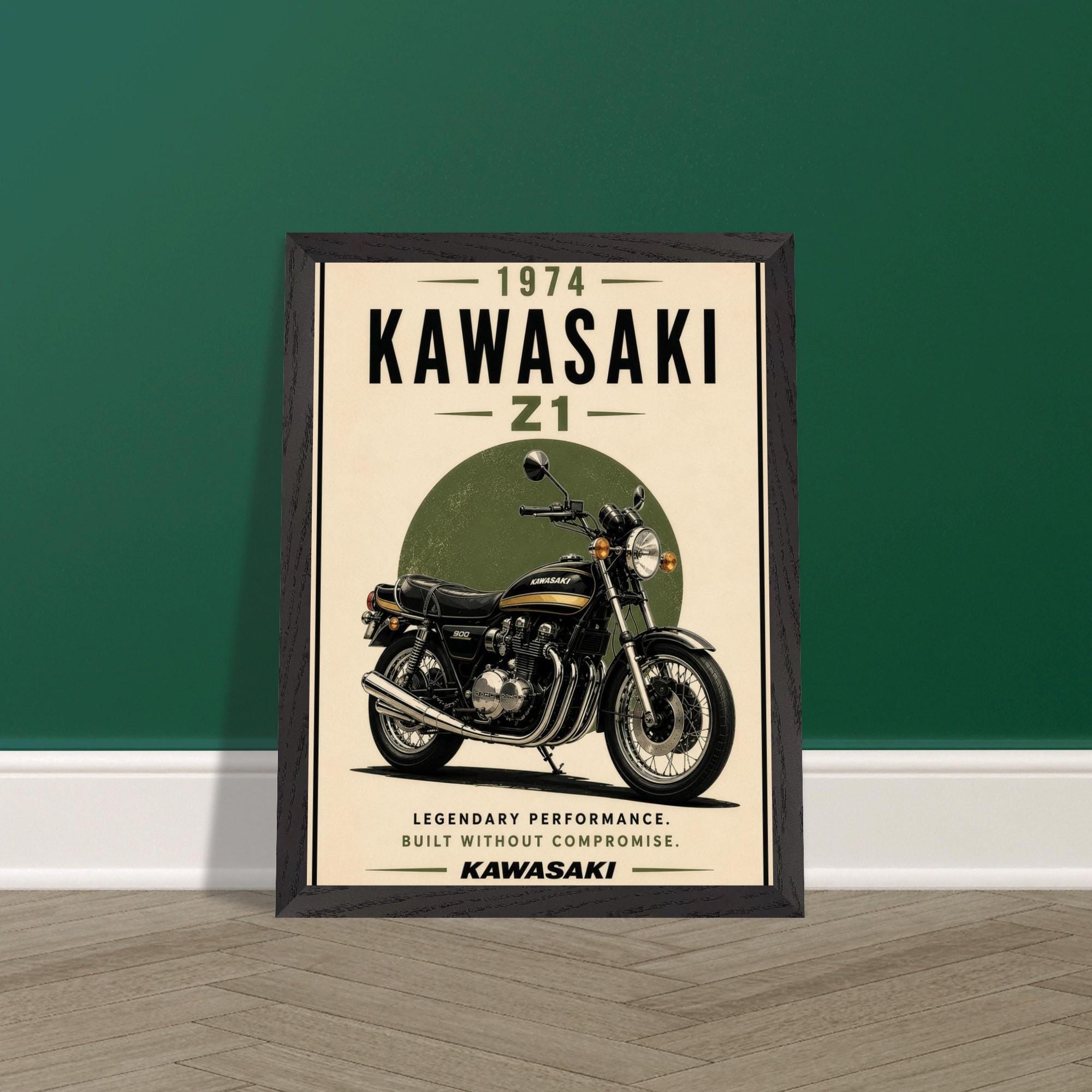 Retro Kawasaki Poster - Etsy