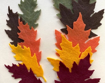40 Filz Herbstblätter 5 Farben Filzblätter Filz Blatt Herbstfarben Girlande gestanzte Filz Herbstblumen Schulanfang Erntedankfest