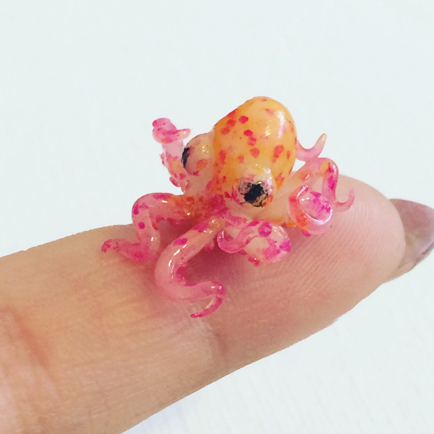 Realistic Baby Octopus ooak handmade miniature sculpture Etsy