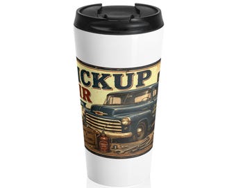 Restemugg för vintage pickup truck | Retro rustik klassisk lastbilstermos
