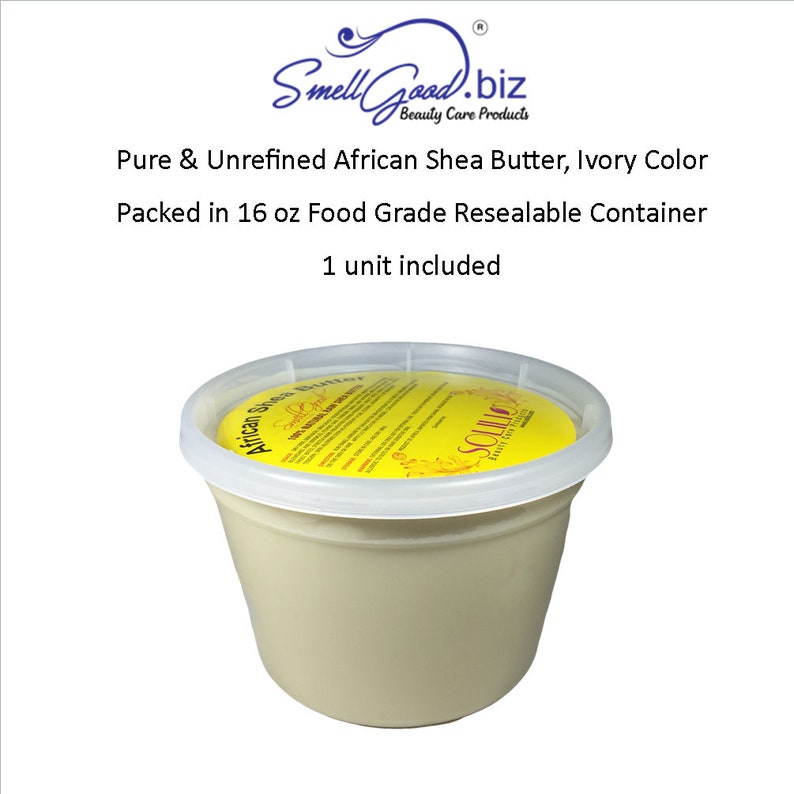 Smellgood 16 OZ Unrefined African Shea Butter Yellow or Etsy