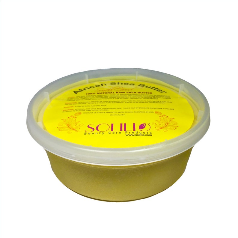 Smellgood 8oz Unrefined African Shea Butter Yellow or Ivory Etsy