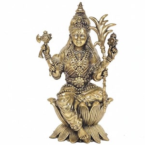 Statua di Raja Rajeshwari – Tripura Sundari Lalita Devi Idolo per casa, tempio, Mandir, arredamento per ufficio e regali
