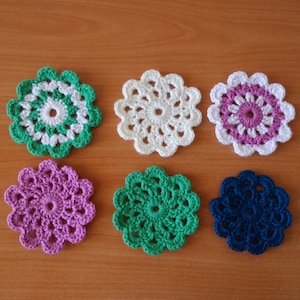 Crochat Coaster PDF Pattern, Crochet Tutorial, Downloand PDF, Instant Dowloand PDF