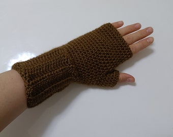 Crochet Fingerless Gloves PDF Pattern, Mittens Pattern (Digital Download)