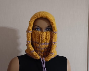 Hand Knitting Balaclava