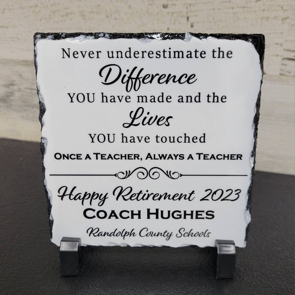 Retirement Plaque Etsy