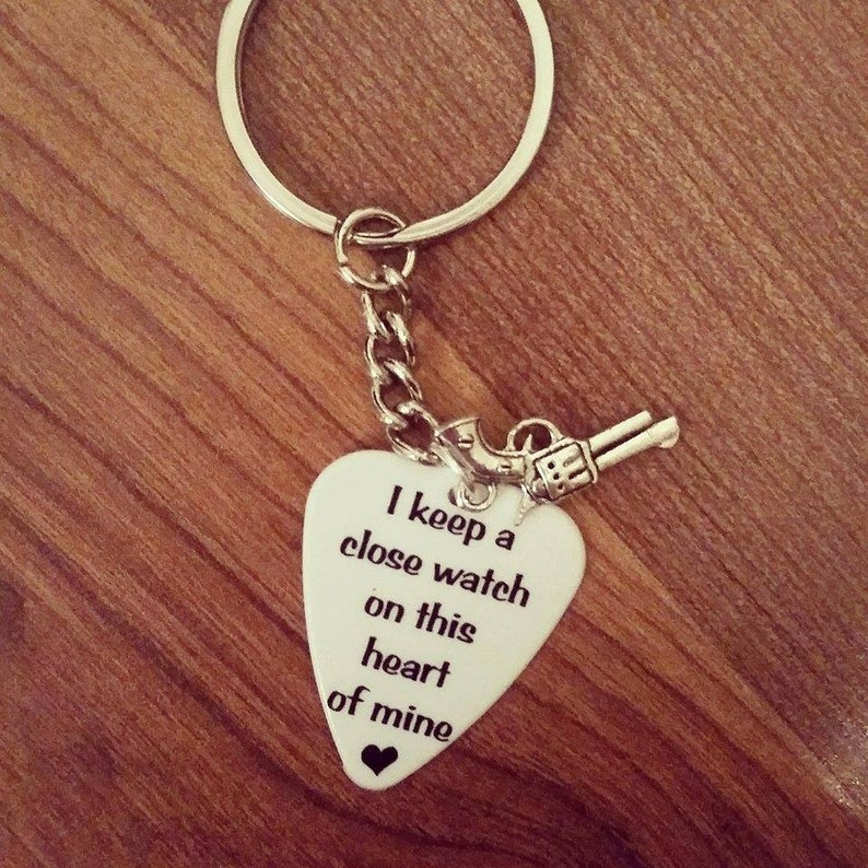 I Keep a Close Watch on This Heart of Mine Guitar Pick Etsy