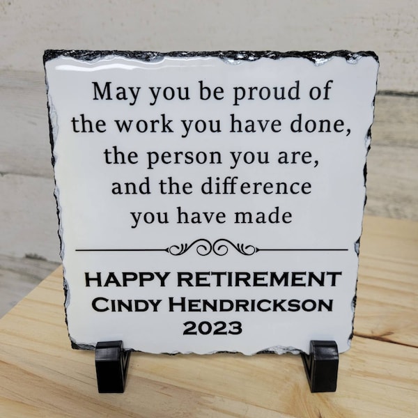 6x6 Thin Slate Tile Plaque Retirement Gift D2 Decor Boss Coworker Teacher gift Truly great mentor Custom Personalized Present Tile Art Decor