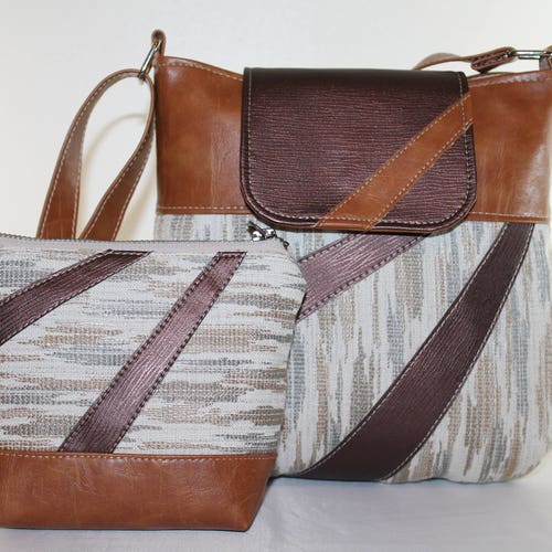 Fall Bag set Crossbody/ Pouch Clutch Vegan shops Purse