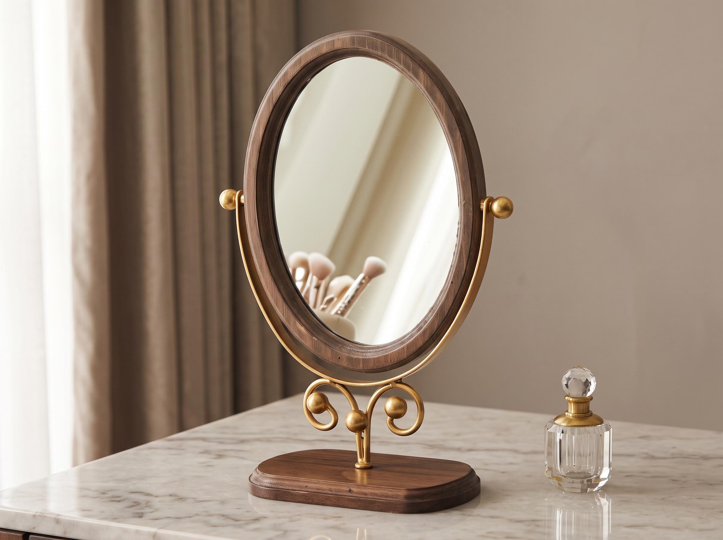 Vintage Chinese Table Mirror - Etsy