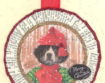 Bernese Mountain Dog | Dog Christmas Ornament | Vintage Style | VictorianStyle