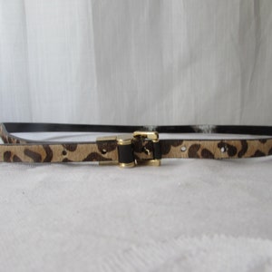 MICHAEL Kors Belt Womans Dyed Cow Hair Leopard Pattern - Etsy display picture 1