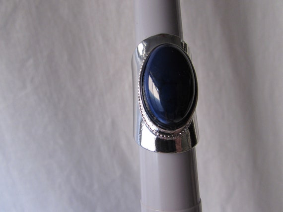 RING Large Statement Ring size 7 Boho fun silver … - image 2