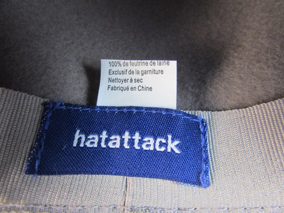 Womans Gray Wool Fedora maker (Hat Attack) Fashio… - image 3