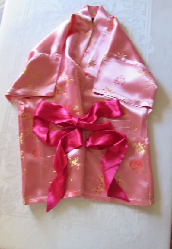 Chinese Robe Childs Size 6 Asian Pink & Hot Pink t