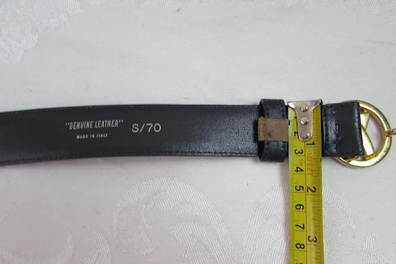 Paloma Picasso WOMANS LEATHER BELT Dark Blue - Etsy display picture 3
