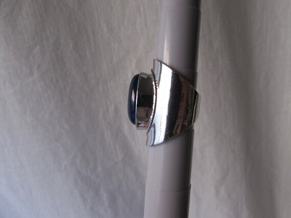 RING Large Statement Ring size 7 Boho fun silver … - image 6