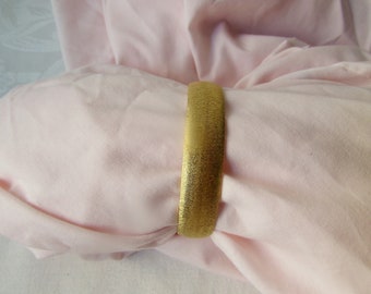 Monet Vintage Bracelet Bangle in Brushed Gold tone