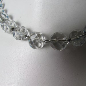 VINTAGE CRYSTAL NECKLACE 1950s Austrian cut crystals Chocker image 2