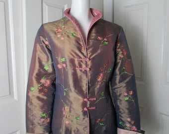 Asian Inspired Jacket reversible Frog buttons fashion forward
