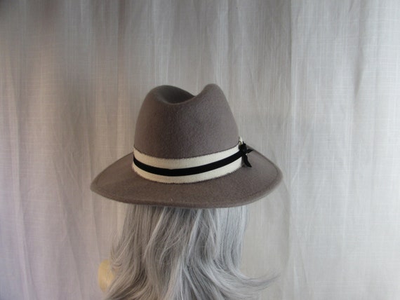 Womans Gray Wool Fedora maker (Hat Attack) Fashio… - image 5