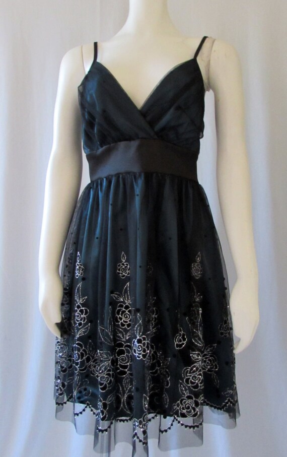 Vintage Black Cocktail Dress Prom Evening Wear Made in USA by - Etsy