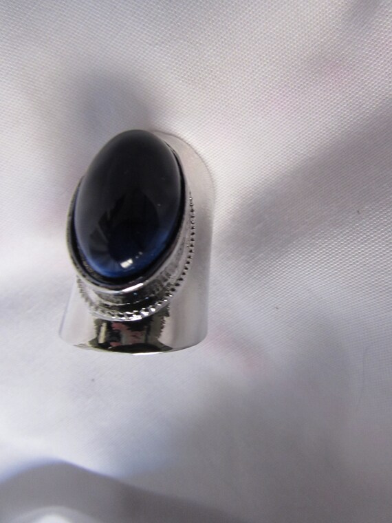 RING Large Statement Ring size 7 Boho fun silver … - image 10