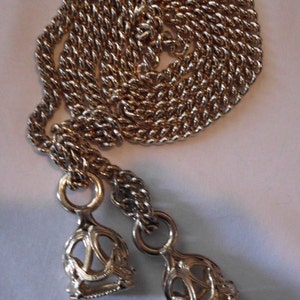 ART NOUVEAU style hanging chainNECKLACE image 1