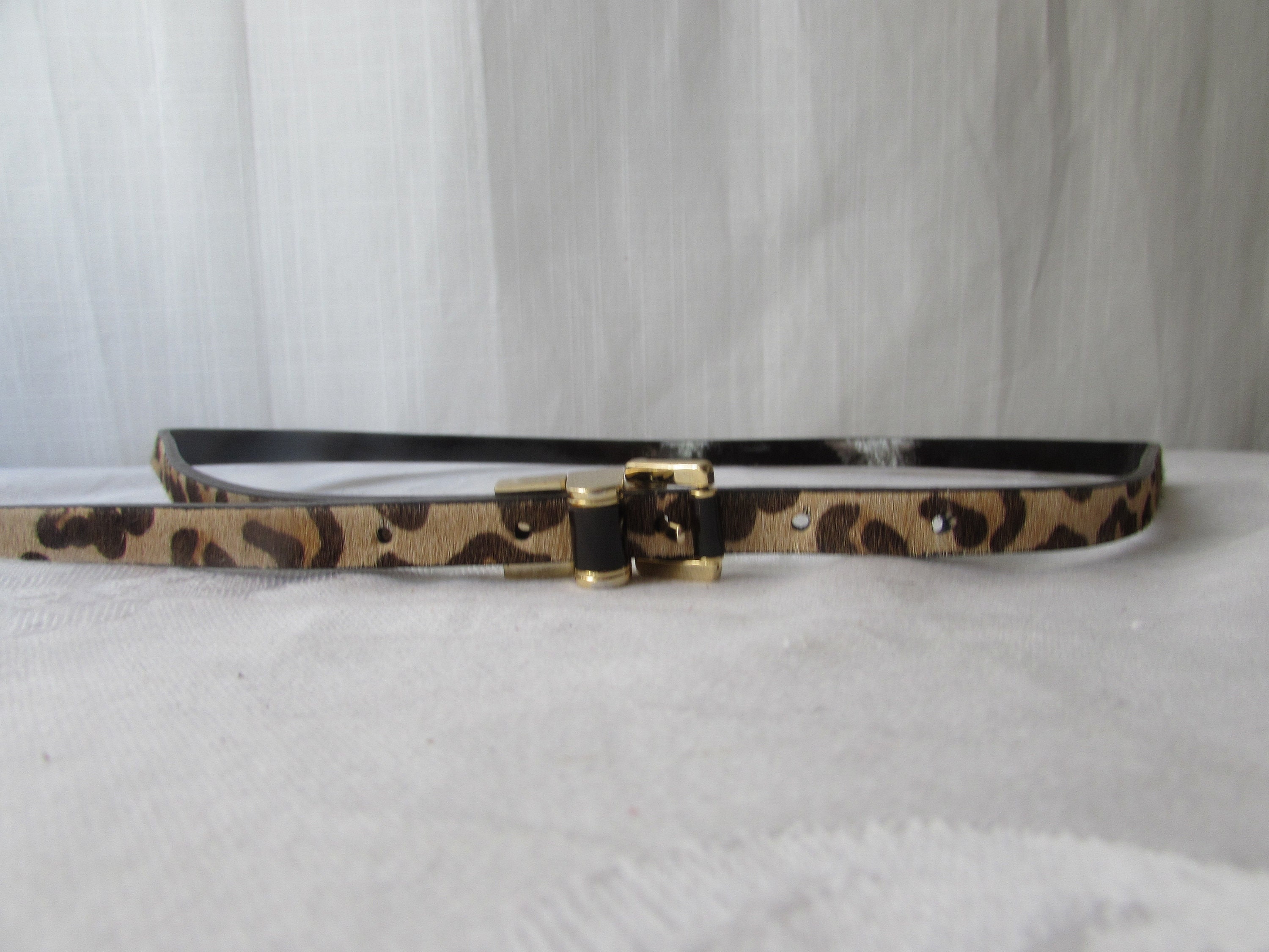 Michael kors cheap leopard belt