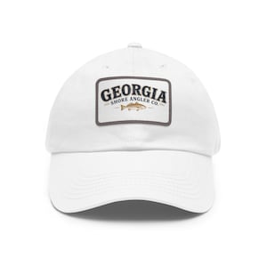 Gorra de pescador de Georgia Shore / Gorra estilo "papá" con parche de piel sintética