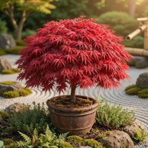 Japanse rode esdoorn (levende plant) | Dwerg sierboom | Bonsai startplant