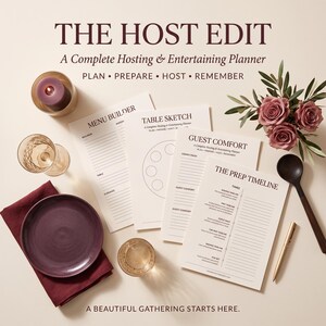 The Host Edit: Complete Entertaining Planner (PDF Download)