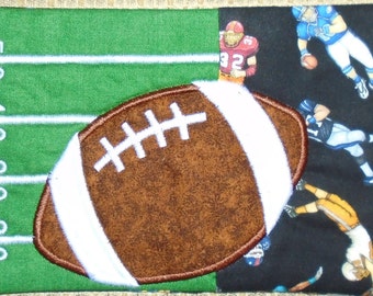 Football Theme Mug Rug/Coaster