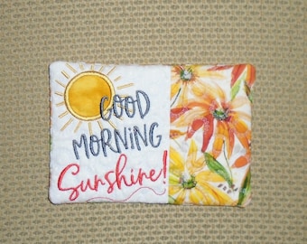 Good Morning Sunshine Mug Rug