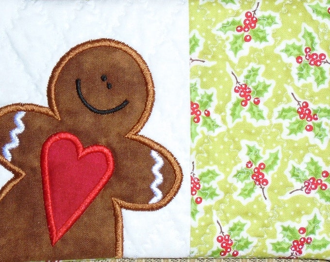 Gingerbread Man Mug Rug - Etsy