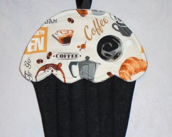 Coffee Shop Theme Cupcake Shape Potholder