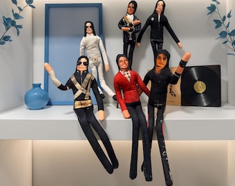 Michael Jackson Inspired Plush Doll | Adjustable Figure Cosplay Plush Toy | Collectible Music Fan Gift