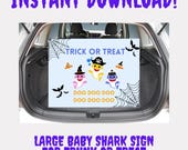 Baby Shark Halloween Poster, Trunk or Treat Sign (Digital Download)