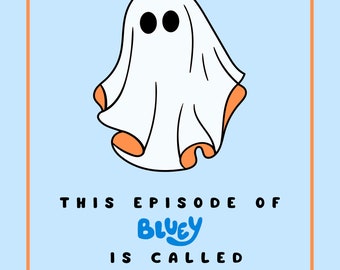 Bluey Trunk or Treat Halloween Poster (Digital Download)