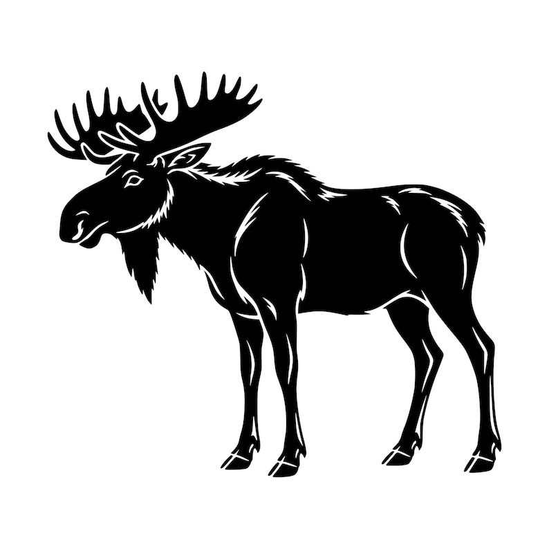 Moose Riders Svg Moose Full Body SVG PNG, Animal Cut File for Cricut (digital Download ...