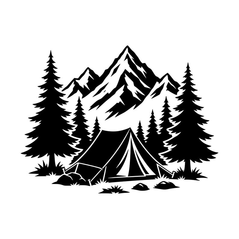 Camping Adventure SVG PNG, Outdoor Cut File for Cricut (digital ...