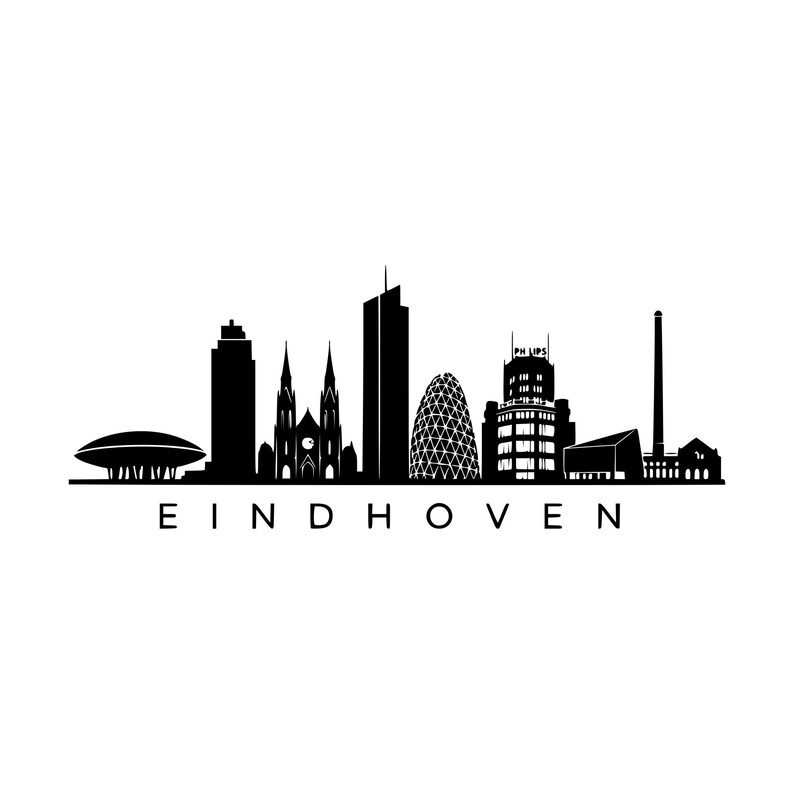 Eindhoven Skyline SVG PNG, City Cut File for Cricut (digital Download ...