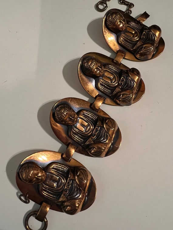 vintage copper panel bracelet Gem