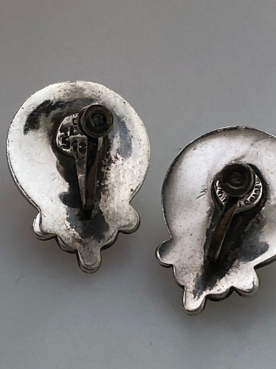 1940s Vintage Margot de Taxco STERLING Silver EAR… - image 4