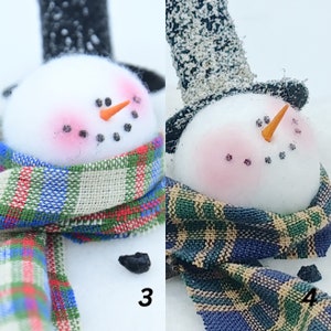 Melting Snowman Ornament Frosty the Snowman Snowman Ornament MADE TO ORDER image 3